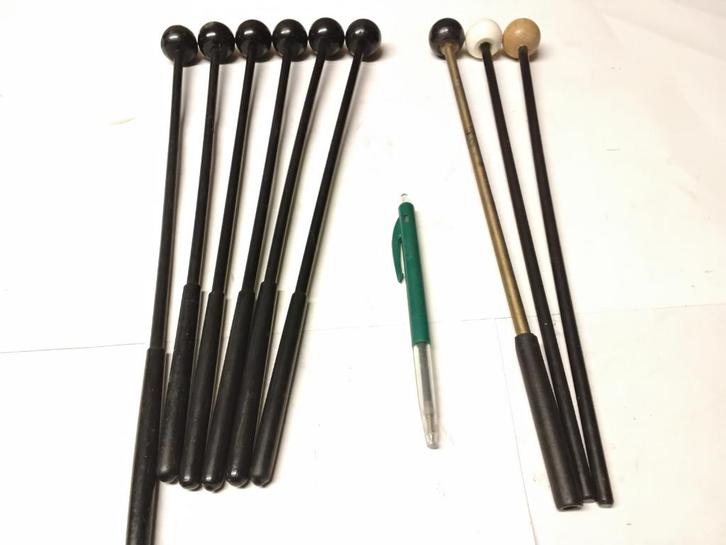 Diverse kloppers, mallets , xylfoon, metalofoon, lyra, Muziek en Instrumenten, Percussie, Zo goed als nieuw, Melodische percussie