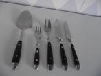 4 stuks gesmeed RVS bakeliet bestek rostfrei Beram 1960 p st, Antiek en Kunst, Ophalen of Verzenden