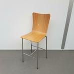 set van 4 Hoge houten barkrukken bar krukken NIEUWE zitting, Huis en Inrichting, Barkrukken, Ophalen of Verzenden, Nieuw, 60 tot 90 cm