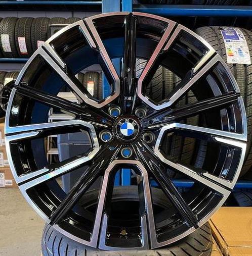 BMW M LOOK VELGEN 20 INCH BREEDSET ZWART GEPOLIJST 5X112, Auto-onderdelen, Banden en Velgen, Velg(en), Nieuw, Ophalen