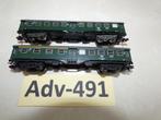 Adv-491 N Spoor Personenwagons Regionaal 8127/28 Fleischmann, Gelijkstroom, Fleischmann, Wagon, Ophalen of Verzenden