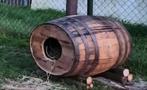 2 hondenhokken te koop en 1 plantenbak ton, 150 liter of meer, Ophalen, Gebruikt, Hout