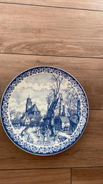 Delfts Blauw Chemkefa De Winter wandbord, Antiek en Kunst, Antiek | Wandborden en Tegels, Ophalen