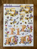 Knipvel Le Suh - jubileum verjaardag 10 75 bloemen cijfers, Ophalen of Verzenden, Nieuw, Overige thema's, Knipvel