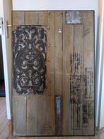 Uniek houten wandpaneel met decoratieve elementen, Ophalen, Gebruikt