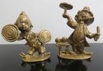 2x brons clowntje [1258], Verzamelen, Beelden en Beeldjes, Ophalen
