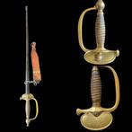 1872 Frans epee Korps Sappeurs-Genie met schede+draagriem, Ophalen of Verzenden, Overige soorten, Overige gebieden, Zwaard of Sabel