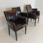 Prachtige schapenleren eetkamerstoelen (set van 4 stoelen), Ophalen