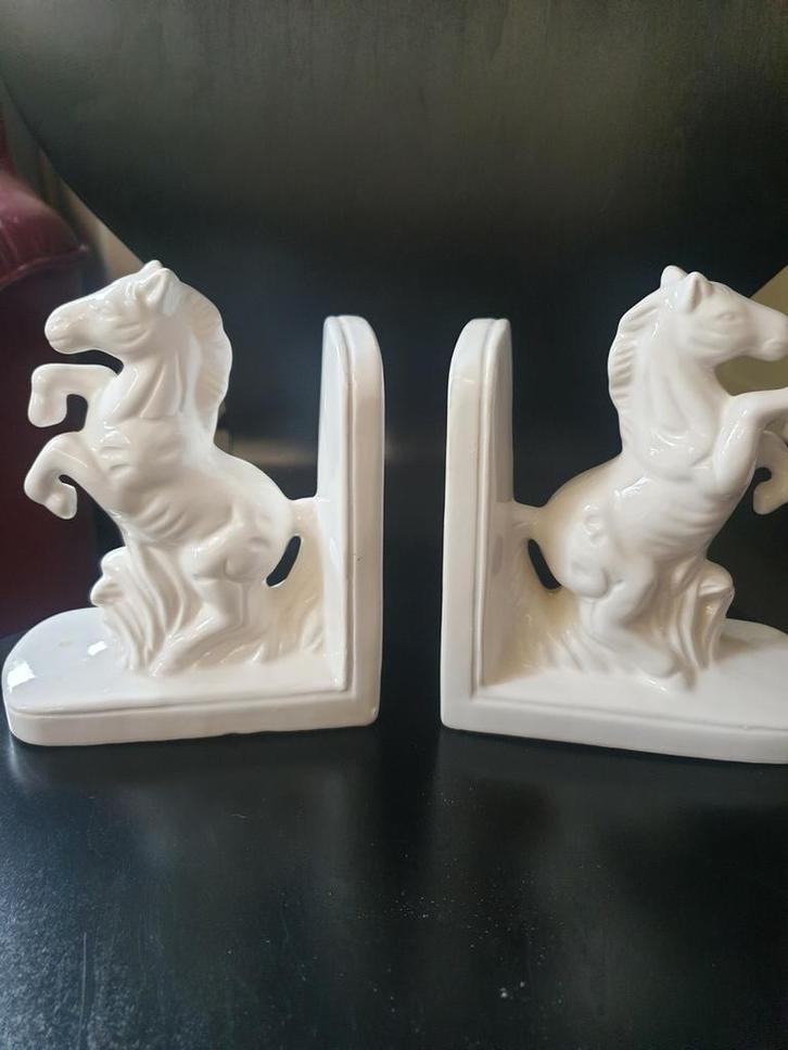 Vintage Paardenboekensteunen - Set van 2, Antiek en Kunst, Antiek | Woonaccessoires, Ophalen of Verzenden