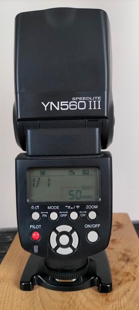 Yongnuo YN560III flitser voor Canon, Audio, Tv en Foto, Fotografie | Flitsers, Nieuw, Canon, Kantelbaar, Ophalen of Verzenden