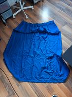 Te koop gordijnen blauw, Blauw, Ophalen of Verzenden, Zo goed als nieuw, 200 cm of meer