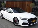Audi A7 Sportback  55 TFSIe 367PK Quattro S-Edition / Matrix, Auto's, Audi, Gebruikt, Zwart, 4 stoelen, Leder en Stof