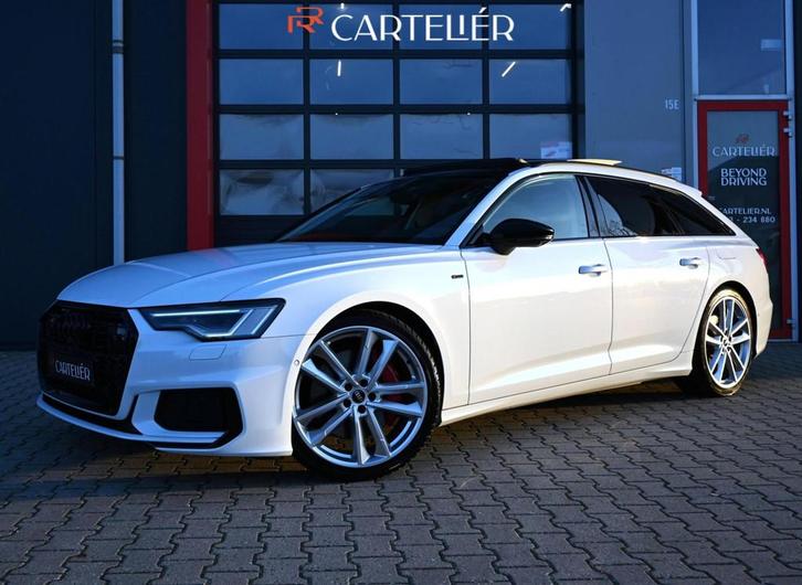 Audi A6 Avant 55 TFSI e S-Line | Quattro Competition | Pano, Auto's, Audi, Bedrijf, Te koop, A6, 360° camera, 4x4, ABS, Achteruitrijcamera