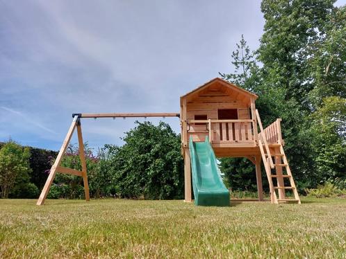 BOOMHUT PALEIS speeltoren speelhuis klimtoren speeltoestel, Kinderen en Baby's, Speelgoed | Buiten | Speeltoestellen, Nieuw, Brandweerpaal