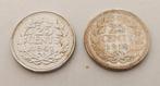 2x 25 cent uit 1941 en 1918, Postzegels en Munten, Munten | Nederland, Ophalen of Verzenden, Koningin Wilhelmina, 25 cent