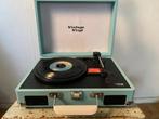Vintage vinyl portable platenspeler lichtblauw als nieuw!, Overige merken, Automatisch, Ophalen of Verzenden, Zo goed als nieuw