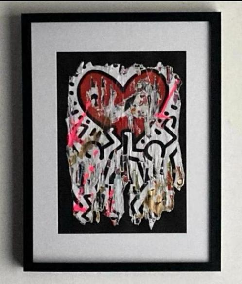 Lasveguix : Eerbetoon aan Keith Haring, Antiek en Kunst, Kunst | Schilderijen | Modern, Ophalen of Verzenden