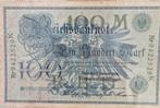 Reichsbanknote 100 Mark 1908, Ophalen of Verzenden, Duitsland, 100 euro, Los biljet