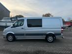Mercedes Sprinter 319 2012 dubbel cabine 7g aut. 6pers, Auto's, Bestelauto's, Automaat, Euro 5, Zwart, 190 pk