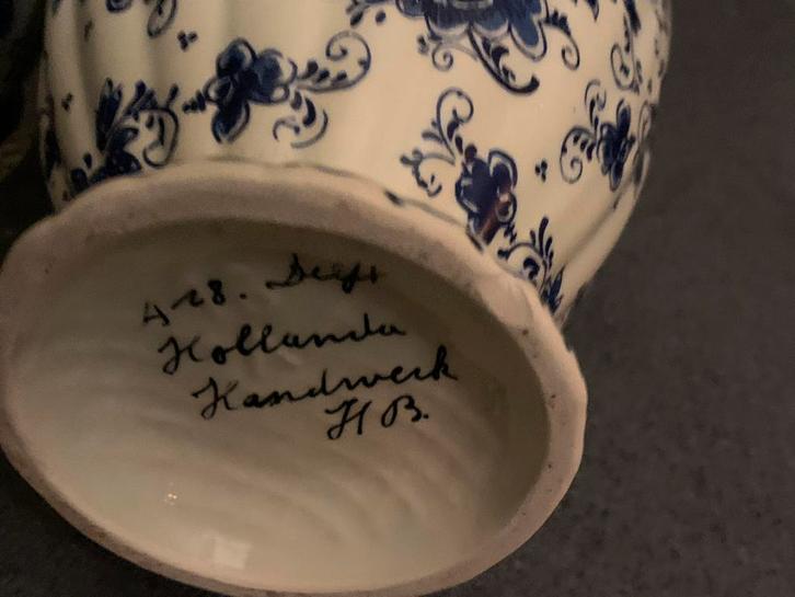 Delfts Blauw Kaststel - Prachtig Decoratief Stuk, Antiek en Kunst, Antiek | Keramiek en Aardewerk, Ophalen of Verzenden