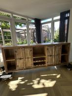 Vintage wijnkast wood, Huis en Inrichting, Kasten | Dressoirs, Ophalen, Met deur(en), 150 tot 200 cm, Zo goed als nieuw