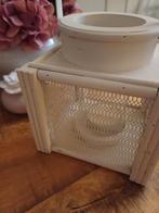 16/16/18 wit windlicht, Huis en Inrichting, Woonaccessoires | Kandelaars en Kaarsen, Ophalen