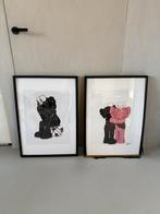 Careaux Kaws BFF Passing Through + Hug Together posters, Ophalen, Rechthoekig Staand, Zo goed als nieuw, A1 t/m A3