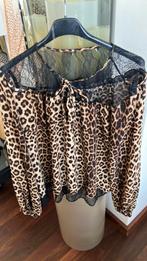 Trendy panter blouse M/L, Kleding | Dames, Ophalen of Verzenden, Zo goed als nieuw, Bruin