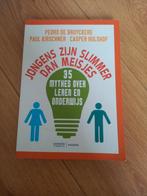 Jongens zijn slimmer dan meisjes, 35 mythes over leren..., Ophalen of Verzenden, Zo goed als nieuw, WO, Diverse auteurs
