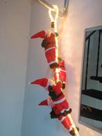 Klimmende kerstmannen op lichtsnoer werkt op elektra zgan., Diversen, Kerst, Ophalen of Verzenden, Zo goed als nieuw