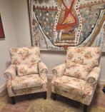 Bloemen Fauteuils Handmade In Holland, Huis en Inrichting, Fauteuils, Ophalen, Engels Design, 75 tot 100 cm, Zo goed als nieuw