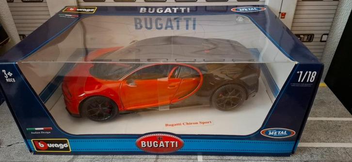 1.18 bugatti chiron sport, Hobby en Vrije tijd, Modelauto's | 1:18, Zo goed als nieuw, Auto, Bburago, Ophalen of Verzenden