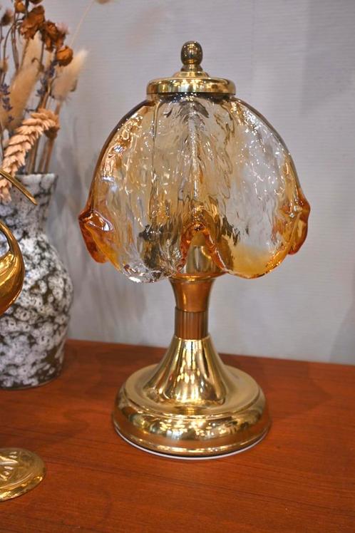 Honsel Leuchten Tafellamp Amberkleurige Kap - Elegantie T, Antiek en Kunst, Antiek | Lampen, Ophalen of Verzenden