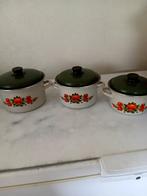 Emaille pannenset vintage, Antiek en Kunst, Antiek | Emaille, Ophalen of Verzenden