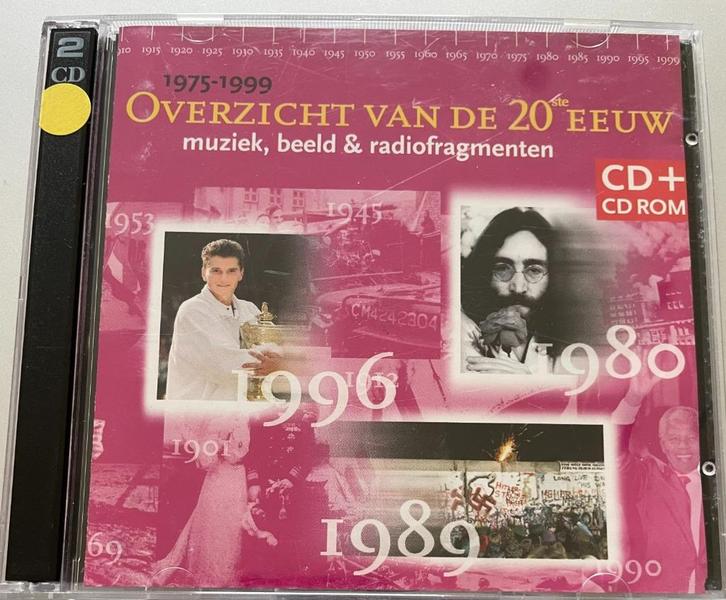 CD + CD Rom Overzicht van de 20 ste Eeuw Dubbel cd, Cd's en Dvd's, Cd's | Verzamelalbums, Zo goed als nieuw, Pop, Boxset, Ophalen of Verzenden