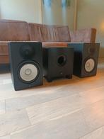 Yamaha HS8 (2x) Speakers + Yamaha HS8S Subwoofer, Subwoofer, Zo goed als nieuw, 120 watt of meer, Ophalen