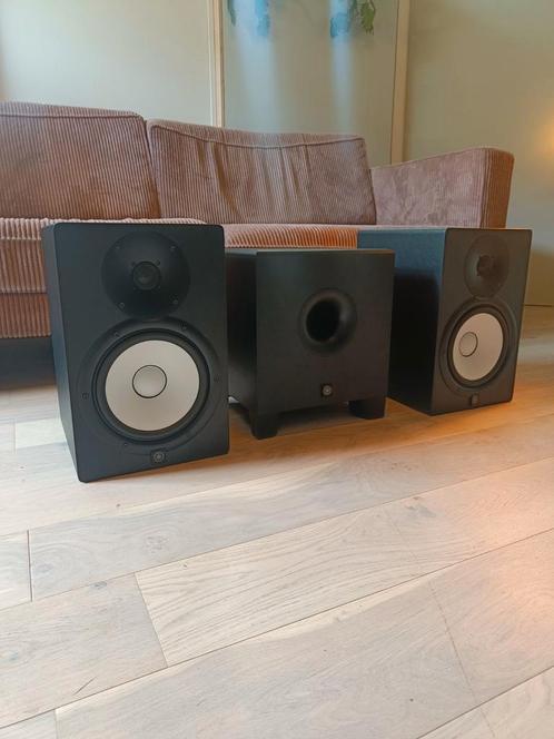 Yamaha HS8 (2x) Speakers + Yamaha HS8S Subwoofer, Audio, Tv en Foto, Luidsprekers, Zo goed als nieuw, Subwoofer, 120 watt of meer