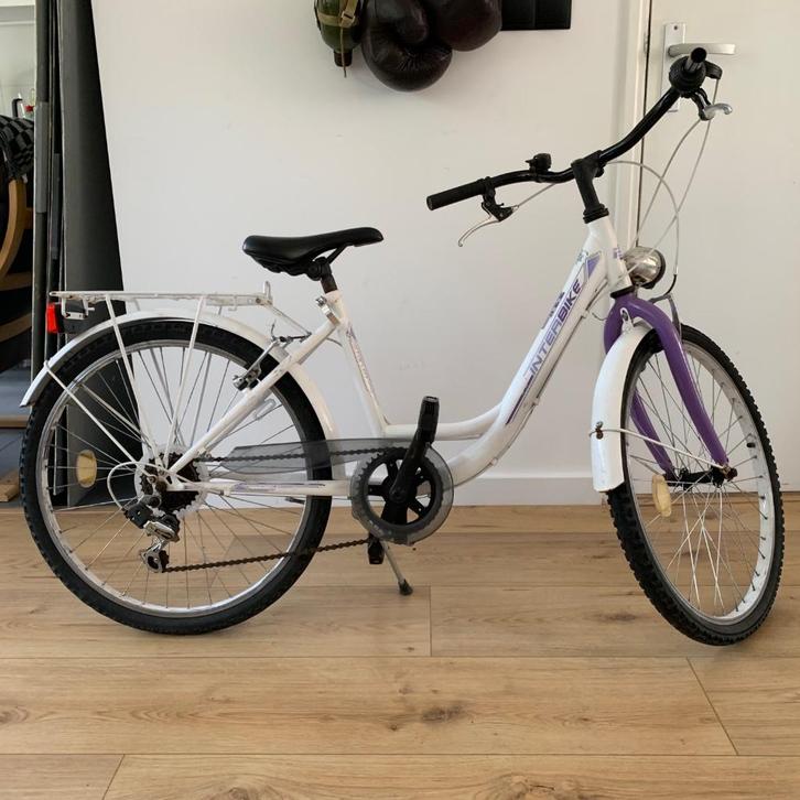 Stadsfiets Interbike 24-inch, Fietsen en Brommers, Fietsen | Kinderfietsjes, Gebruikt, 20 inch of meer, Ophalen of Verzenden