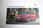 Folder Volkswagen Golf Sportsvan (10-2017) (87), Boeken, Auto's | Folders en Tijdschriften, Nieuw, Volkswagen, Ophalen of Verzenden