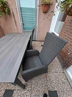 Tuintafel met stoelen, Tuin en Terras, 4 zitplaatsen, Gebruikt, Aluminium, Ophalen of Verzenden