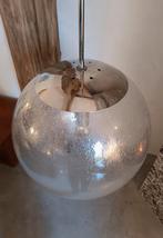 XXXL Vintage Globe Glazen Hanglamp Glashütte Limburg 1970's, Ophalen, Gebruikt, 50 tot 75 cm, Mid Century Modern Design