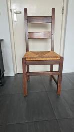 Eiken stoelen 2x, Huis en Inrichting, Stoelen, Ophalen, Gebruikt, Bruin, Twee