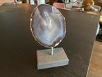 Agaat geode op standaard 17cm, Ophalen, Mineraal