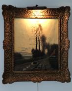 Tk: schilderij Winterse Landweg van Arie Zwart, afgeprijsd!, Antiek en Kunst, Kunst | Schilderijen | Klassiek, Ophalen