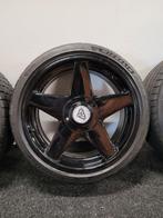 19 inch Azev Diamond 5x112 Audi VW Seat Skoda zomerbanden., 19 inch, Gebruikt, Banden en Velgen, Ophalen of Verzenden