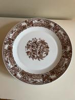 Retro Porseleinen Borden met Bloemen (7 stuks), Ophalen of Verzenden, Zo goed als nieuw, Bord(en), Overige stijlen