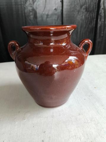 Brocante Aardewerk Potje beschikbaar voor biedingen