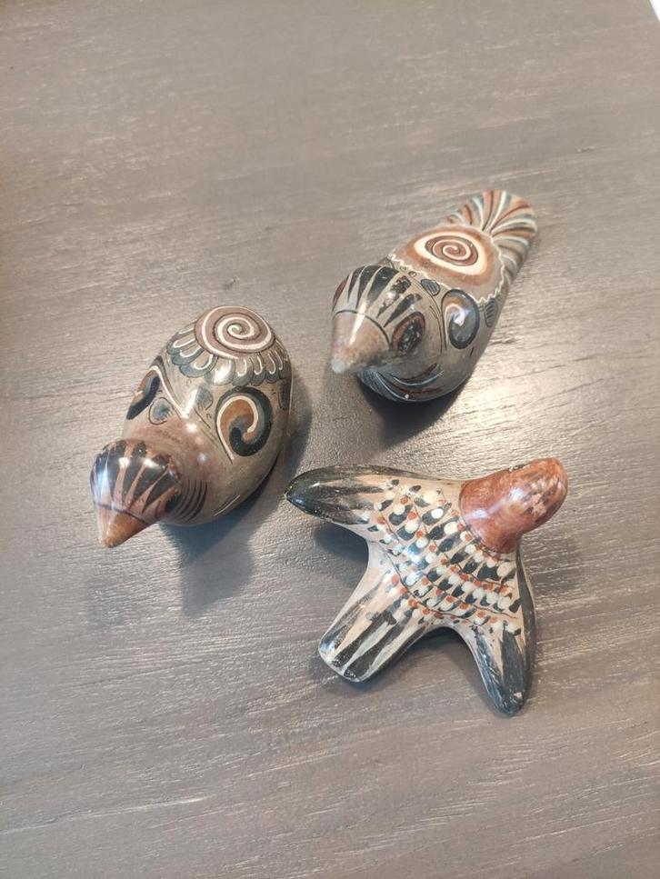 Set van 3 Vintage Keramische Vogelbeeldjes, Antiek en Kunst, Antiek | Keramiek en Aardewerk, Ophalen