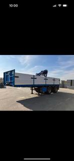 Nette pacton stenentrailer bouwjaar 2002 hiab 130roller, Auto's, Overige merken, Blauw, Particulier, Te koop