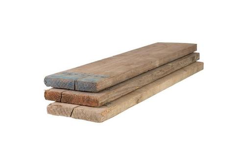 GEBRUIKT STEIGERHOUT | 30mm | 13mm | Geschuurd | Gedoubleerd, Doe-het-zelf en Verbouw, Hout en Planken, Gebruikt, Plank, Steigerhout